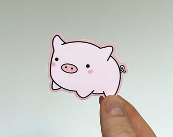 Cute Pig Sticker - Classic PigFriday