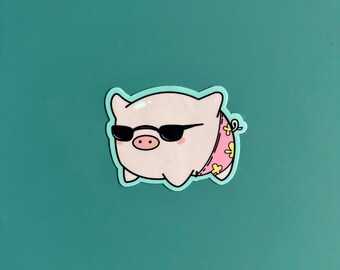 Summer Pig Sticker