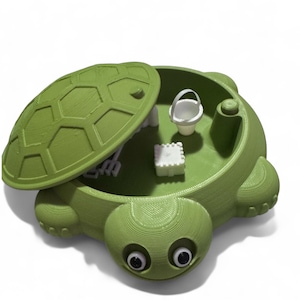 Mini Desktop Turtle Sandbox w/ Sand and Tools, Desktop Fidget, Sensory Toy, Nostalgia Toy, Table Talk toys, office desk toy, zen garden
