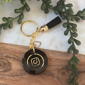 NFC Keychain, Scannable Keychain, Social media keychain, influencer keychain, custom gift with nfc tag, 3d printed nfc keychain