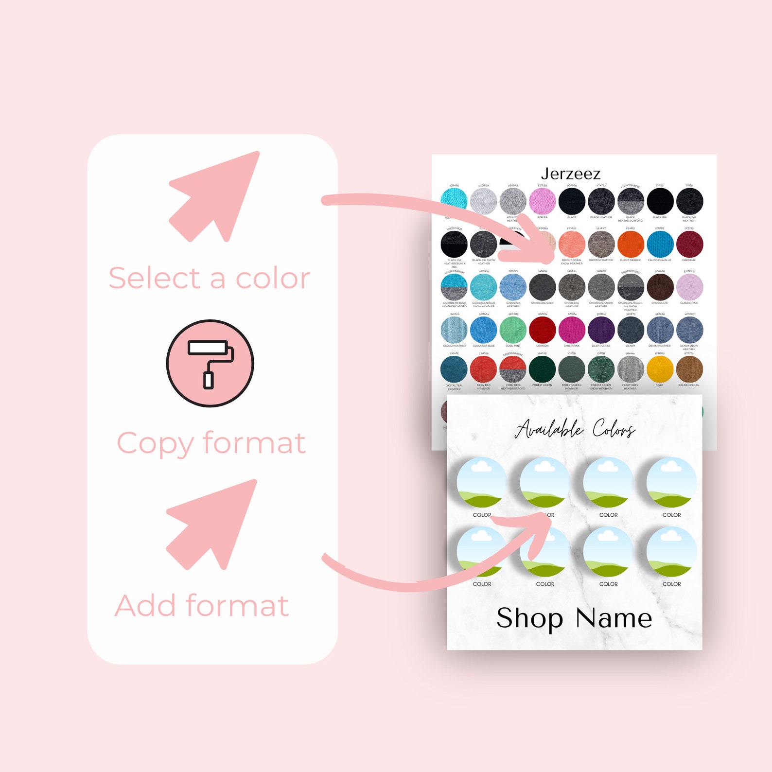 Jerzees Color Chart, Canva Color Chart Jerzees Color Chart, Editable