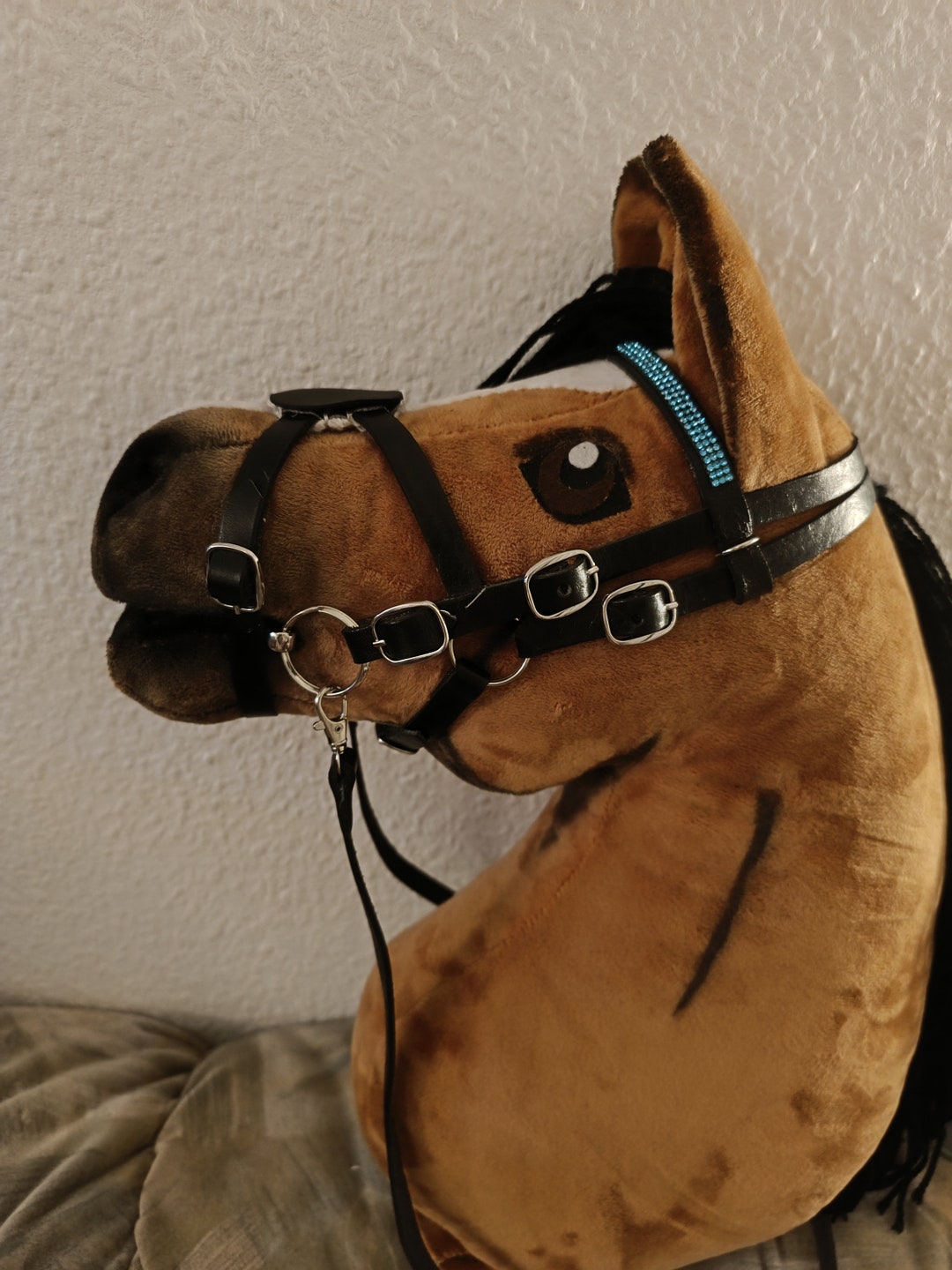 Hobbyhorse Hobby Horse Mexican Bridle Black Glitter Including Reins Etsy