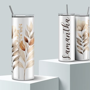 Sublimation de verre de mariage conceptions demoiselle d'honneur avec nom, 20 oz verre PNG, design bohème propre et simple, droit et conique, bricolage personnaliser