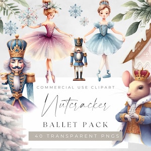 Clipart De Princesa Quebra-Nozes, Clipart De Inverno, Clipart De Ballet Pastel, Bailarina Conto De Fadas Digital Png, Árvore De Natal, Fada De Açúcar