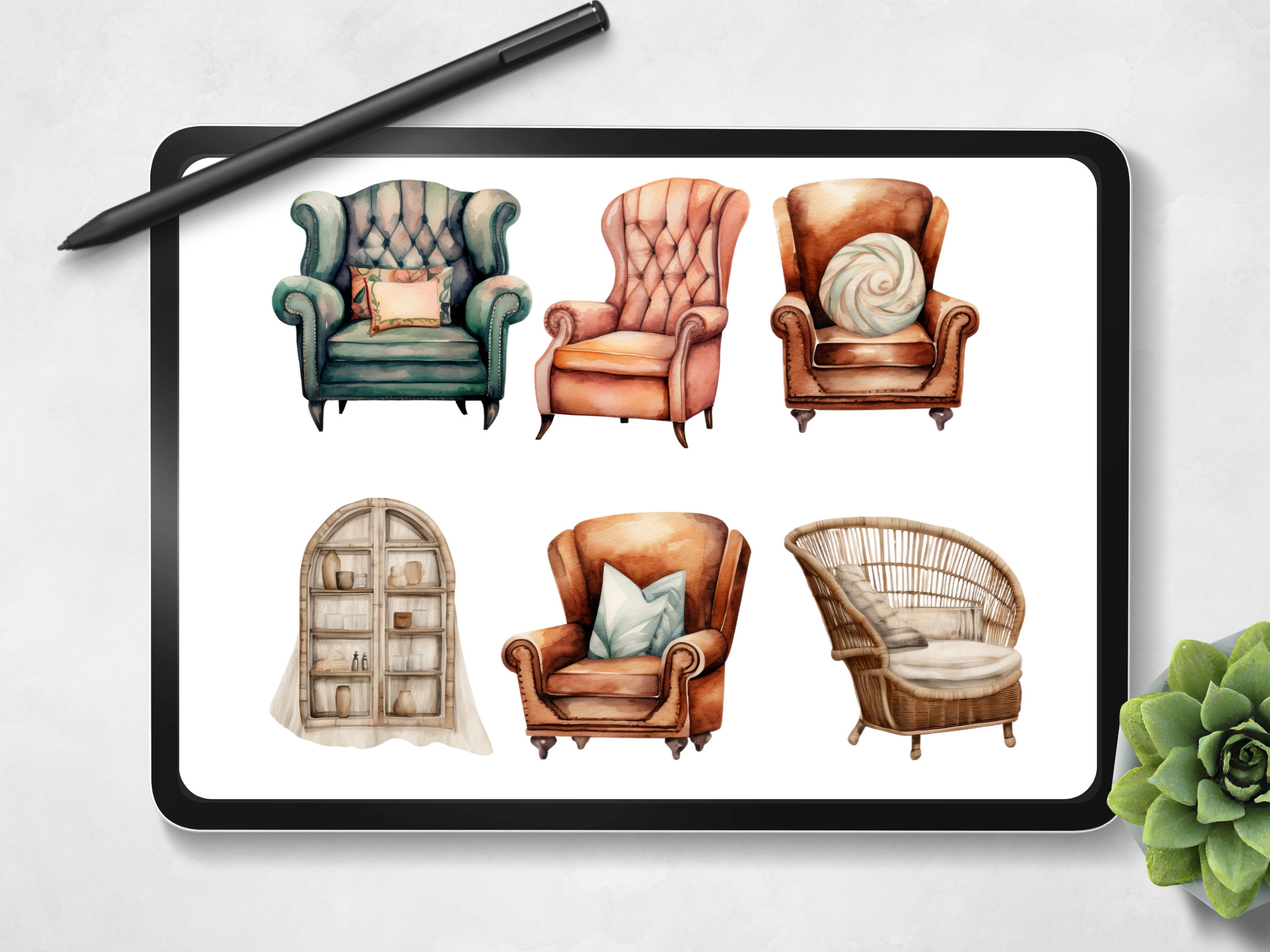 Boho Sticker Pack Digital, PNG Files of Digital Stickers, Digital ...