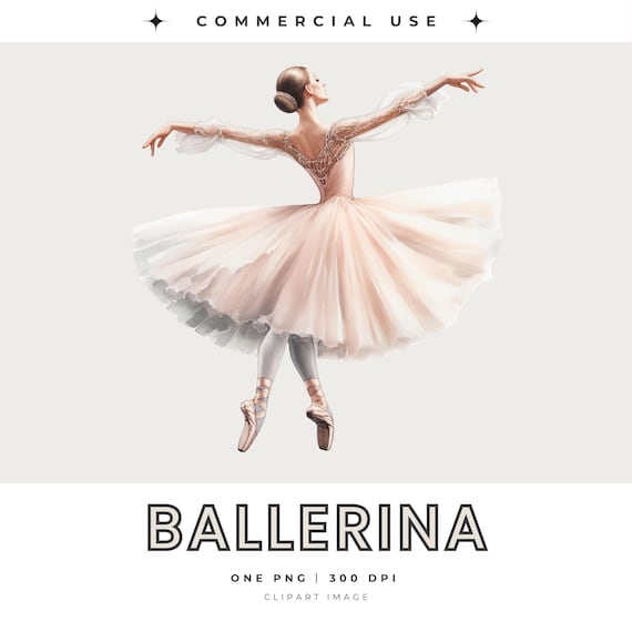 Pink Ballerina Clipart, SINGLE IMAGE, Ballet PNG, Tutu Girls Clip Art, Dancing Ballerinas, Transparent Clipart Instant Download, Pink Tutu