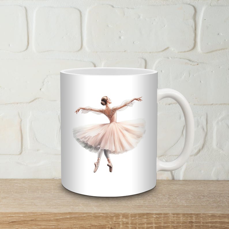 Pink Ballerina Clipart, SINGLE IMAGE, Ballet PNG, Tutu Girls Clip Art, Dancing Ballerinas, Transparent Clipart Instant Download, Pink Tutu image 3