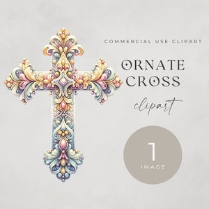 Clipart della Santa Croce, IMMAGINE SINGOLA, Croci ortodosse, Cristiano cattolico, Diario spazzatura, Download istantaneo, Uso commerciale, Simbolo di fede ornato