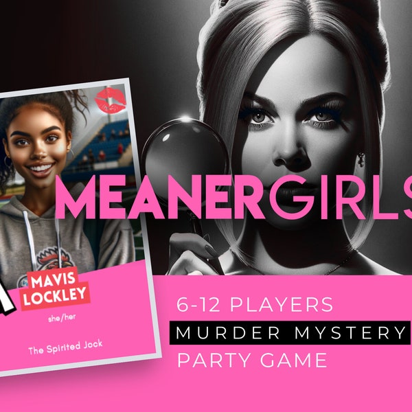 Mean Girls Party I Murder Mystery Game | Valentines Party Idea| Printable | Prom Party Idea | Free Invitations | Feb 14 Party