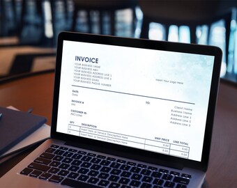 Professional Digital Download Invoice Template - Etsy