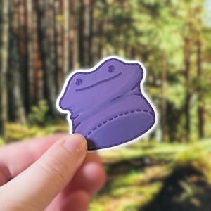 Ditto Pocket Monster Fanart Sticker | Waterproof Durable Matte Decal | Pocket Monster Art Drawing