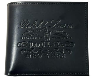 Polo Ralph Lauren Black Leather Bifold Wallet