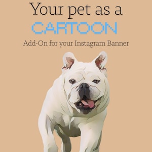 ADD-ON for Instagram Banner | Transform your pet into a cartoon