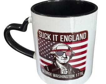 Rolig George Washington 1776 kaffemugg, keramik, 33 cl,