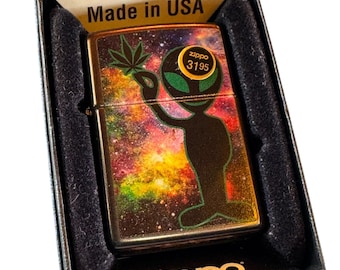 Zapalniczka Zippo Alien Design Galaxy Print, wyprodukowana w USA,