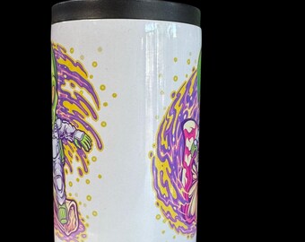 Alien Skateboarding Graphic 355 ml Duozie-kylburk, vit med svart lock