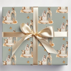 Rotolo di carta da regalo per la natività di Gesù, rotolo di carta da regalo per la natività moderna, carta da regalo per la natività, carta da regalo per la natività, carta da regalo per la natività, carta da regalo per la natività cristiana