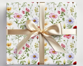 Vintage Botanical Wrapping Paper Botanical Gift Wrap With Vintage Botanical Flowers Wrapping Paper Roll