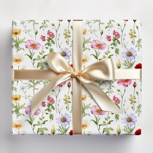 Vintage Botanical Wrapping Paper Botanical Gift Wrap With Vintage Botanical Flowers Wrapping Paper Roll