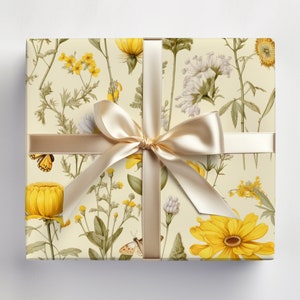 botanical gift wrap