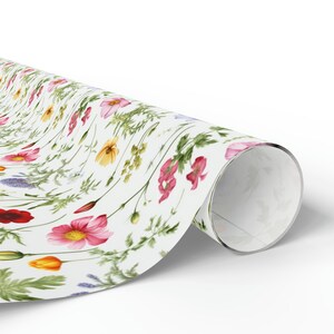 Vintage Botanical Wrapping Paper Botanical Gift Wrap With Vintage Botanical Flowers Wrapping Paper Roll image 3