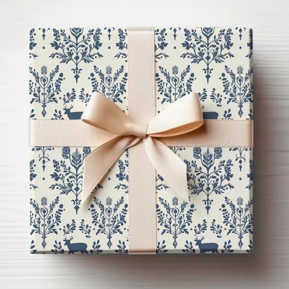 スカンジラッピングペーパーロール スウェーデンクリスマスラッピング