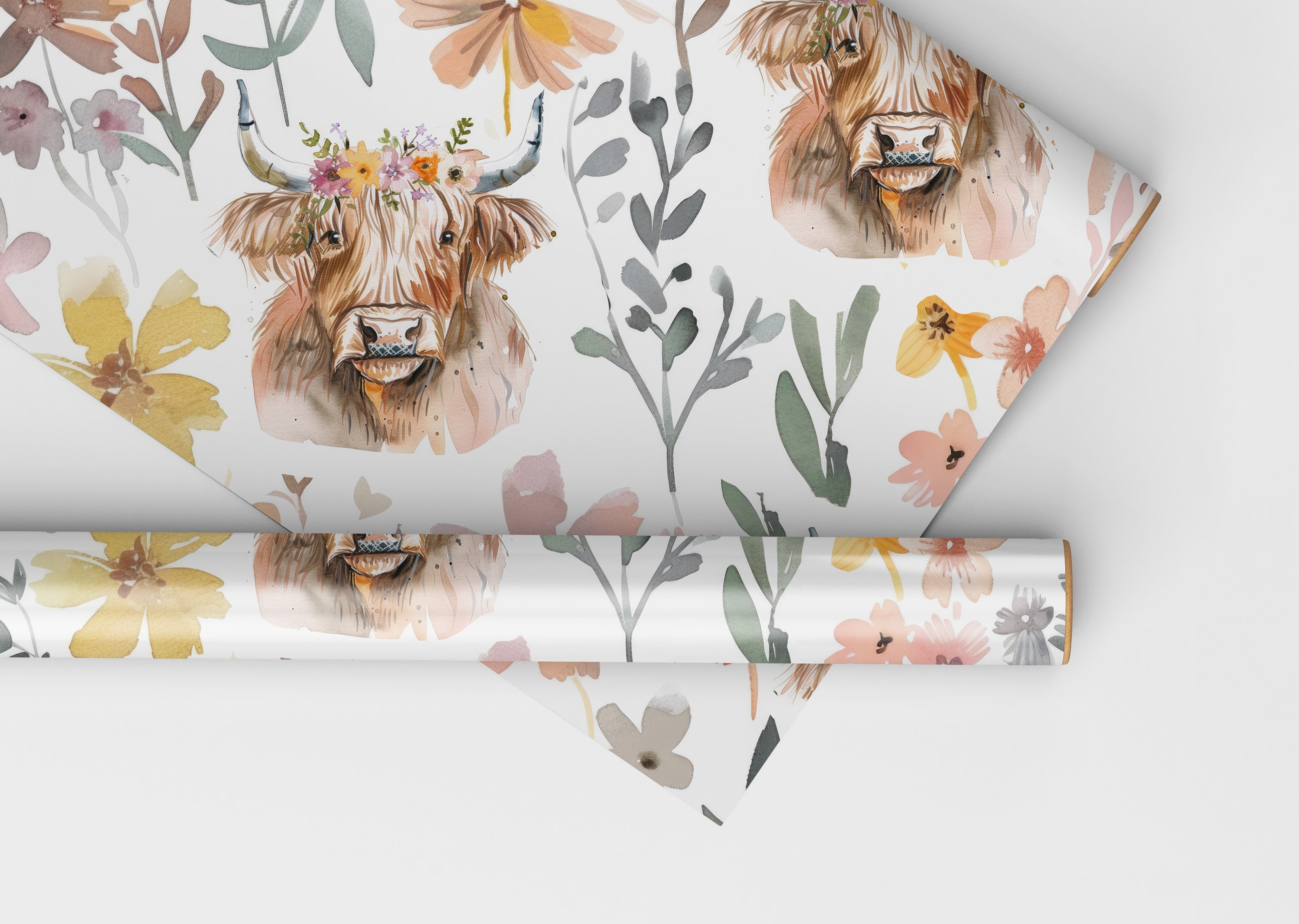 RUSPEPA Rouleau De Papier D'Emballage - Mini Rouleau - 43,2 Cm X 3,05 M Par Rouleau - Motif Bébé Garçon (42,5 Pieds Carrés Ttl