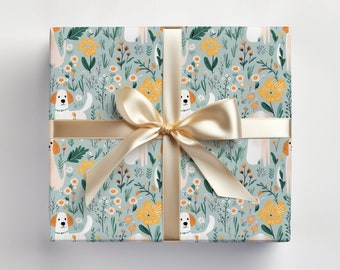 Dog Wrapping Paper, Quirky Dogs Gift Wrap for Dog Lovers, Dog Gift Wrapping Roll, Cute Dogs Wrapping Paper, Holiday Dogs Gift Wrap