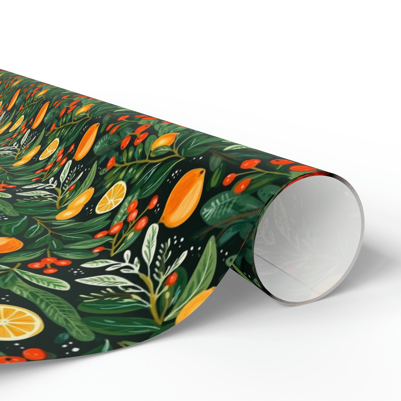 Oranges Christmas Wrapping Paper Oranges Christmas Oranges Wrapping ...
