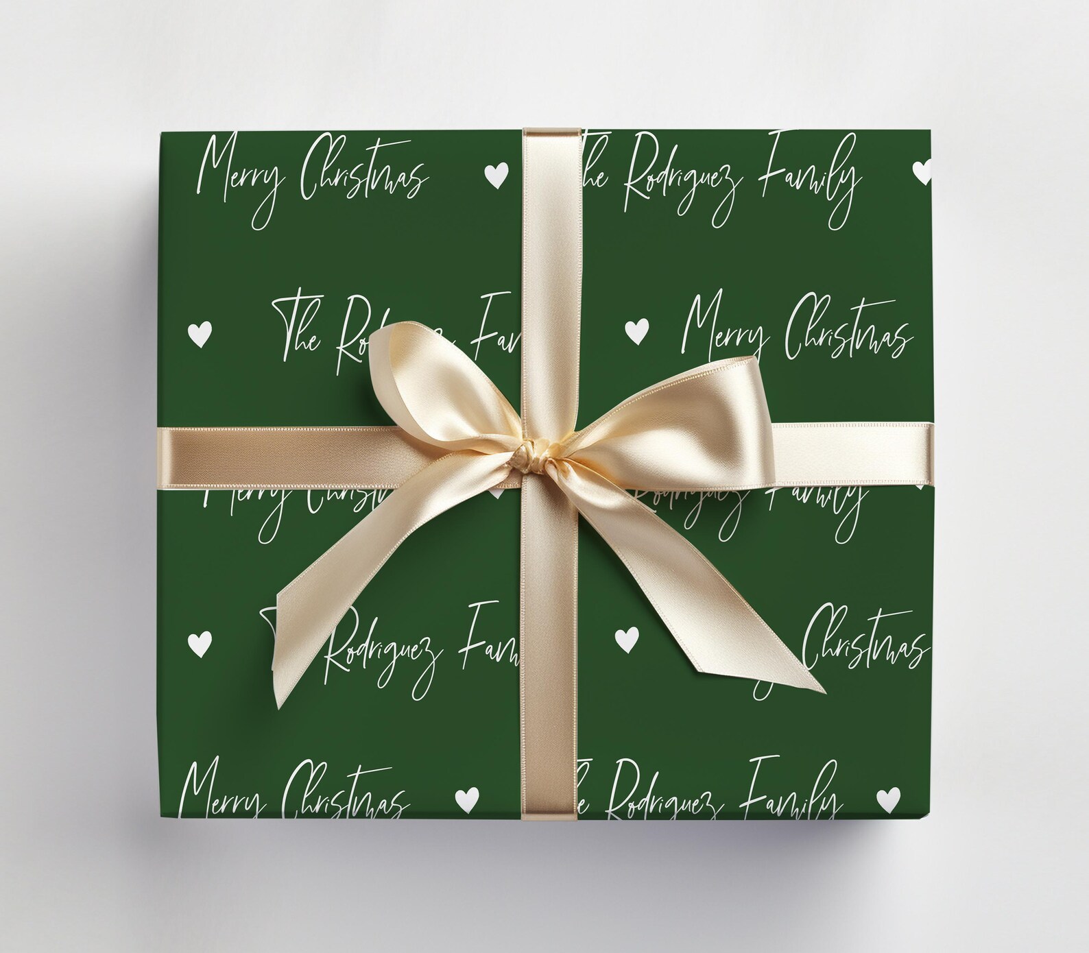 Script Wrapping Paper Customizable Name Christmas Wrapping Paper Roll ...