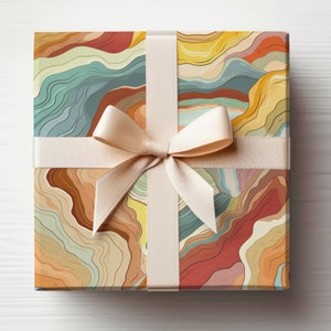 Rouleau de papier cadeau géologie, emballage cadeau pierres géologiques Rouleaux de papier cadeau géologie, texture roche du rouleau de papier cadeau géologie