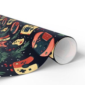 Videospiel-Geschenkpapier Videospiel-Geschenkverpackungsrolle für Videospielliebhaber Urlaub Videospiel-Geschenkverpackungsrolle Bild 2