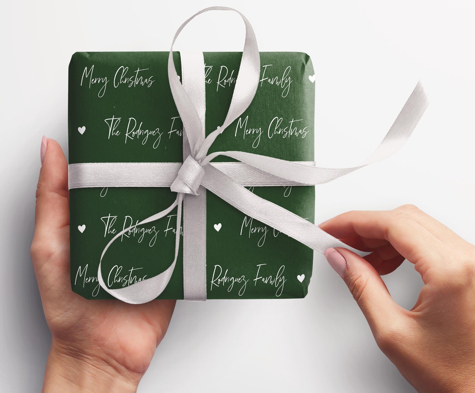 Script Wrapping Paper Customizable Name Christmas Wrapping Paper Roll ...