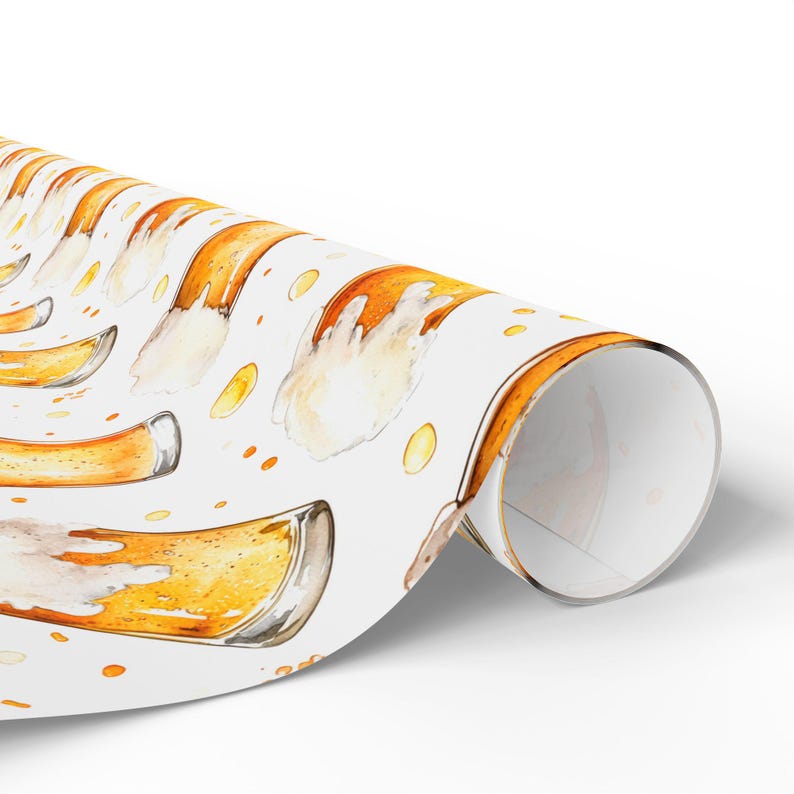 Beer Wrapping Paper Roll Beer Enthusiast Gift Wrapping Roll Christmas Beer Gift Wrapping Roll Beer image 4