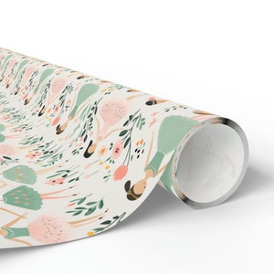 Dance Wrapping Paper Roll, Ballerina Wrapping Paper, Cute Ballet Gift Wrap, Ballerina Gift Wrap Roll, Cute Dance Gift Wrap image 4