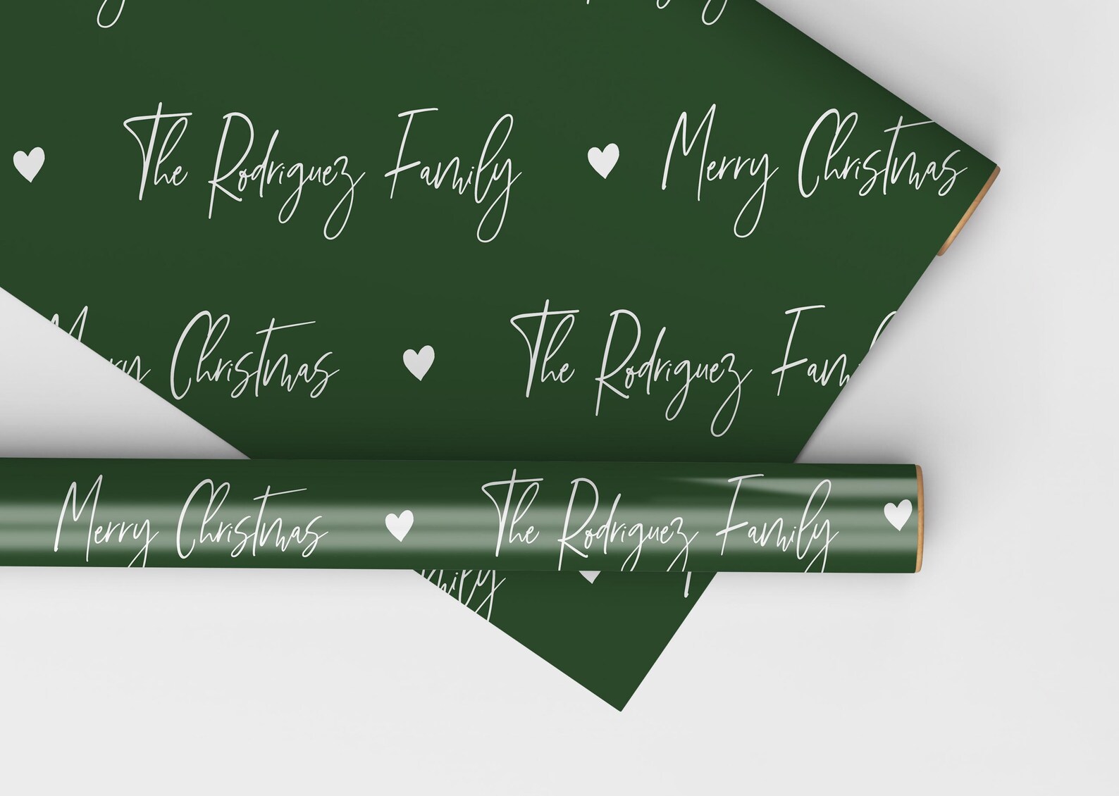 Script Wrapping Paper Customizable Name Christmas Wrapping Paper Roll ...