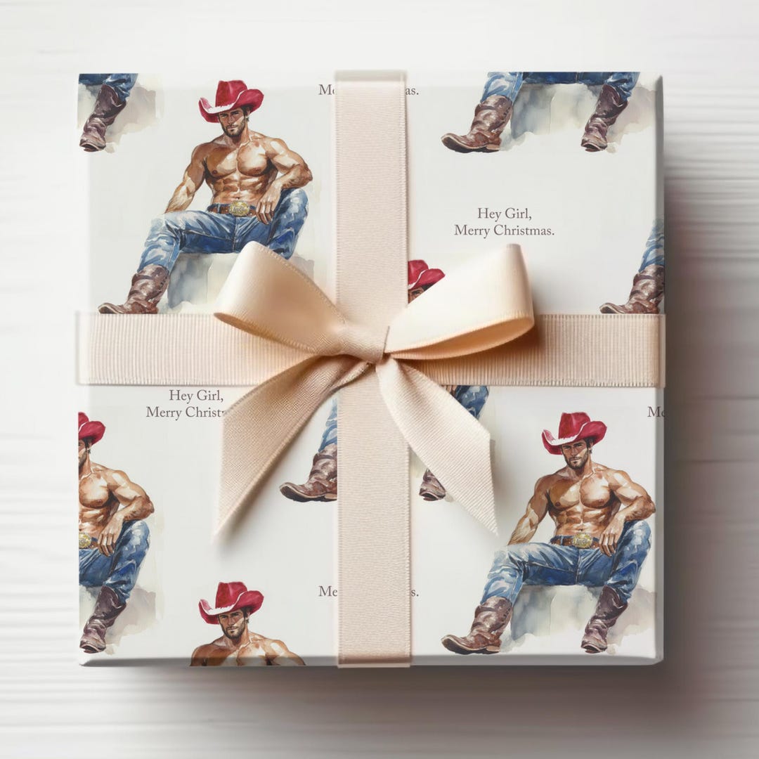 Wrapping Paper Man Sexy Wrapping Paper Sexy Christmas Gift Wrap Roll for Adults, Custom ...