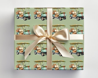 Golf Wrapping Paper Golf Gift Wrap, Christmas Wrapping Paper Golf Themed Gift Wrap for Golf Lovers, Golf Gift Wrap Roll, Wrapping Paper Roll