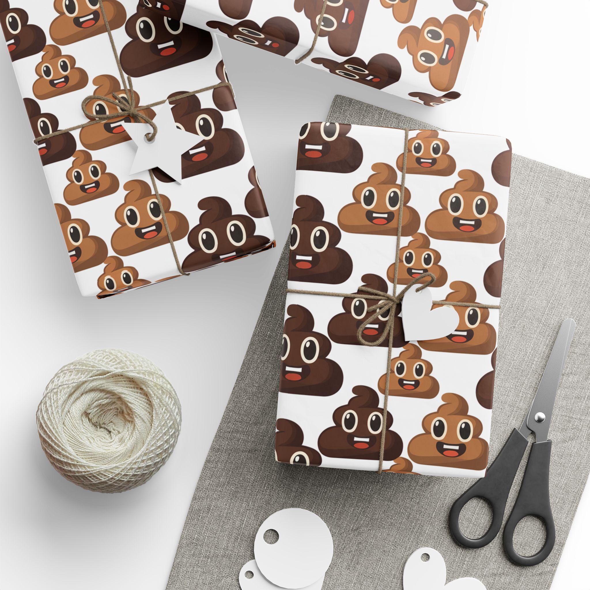 Poop Emoji Wrapping Paper Digital Paper,printable Paper Print Artwork
