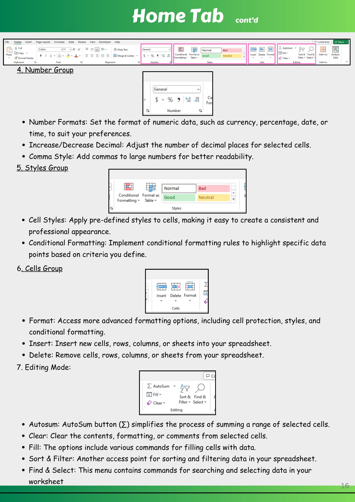 02 Ebook Excel Workspace and Ribbon, Learn Excel Today, Excel Tutorial