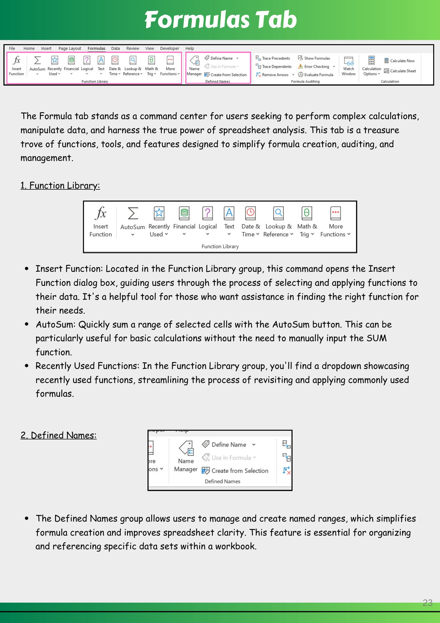 02 Ebook Excel Workspace and Ribbon, Learn Excel Today, Excel Tutorial