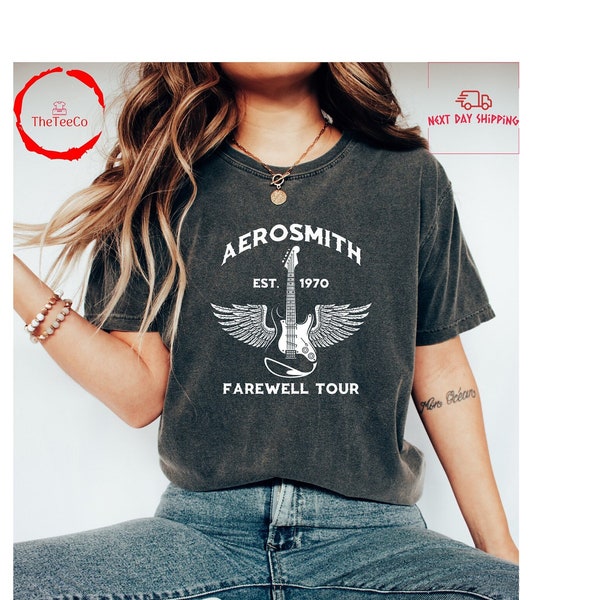 Aerosmith Farewell Tour Shirt, Hard Rock Shirt, Rock and Roll Shirt, Heavy Metal Shirt, Rock Band Concert Tour Shirt, Aerosmith Shirt