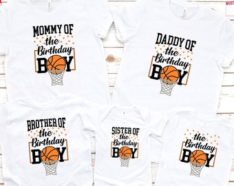 Birthday Boy Basketball Shirt, Personalized Birthday Boy Shirt, Basketball Birthday Party, Birthday Party Shirt for Family, Basketball Shirt