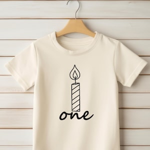 Custom Birthday Shirt, Birthday Shirt Personalized with Age, One Birthday Shirt, The Birthday Boy and Girl Tee, Candle Birthday Shirt