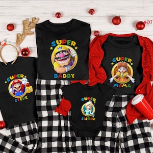 Super Mario Geburtstag Shirt, Super Mario Geburtstagsparty, Super Mario Shirt, Super Mario Familie Shirt, Geburtstagsparty Shirt