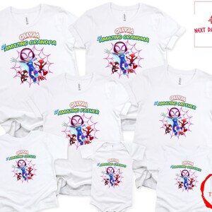 Spidey and Her Amazing Friends Birthday Shirt, Spidey Ghost Shirt, Toddler Birthday Tee, Custom Kids Tshirts, Spidey Shirt, Birthday Girl