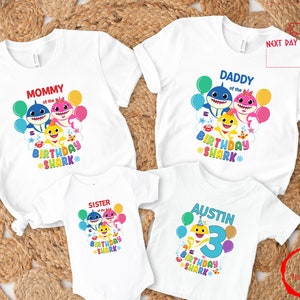 Family Baby Shark Shirt, Baby Shark Birthday, Matching Family Shirt, Baby Shark Family, Birthday Party Shirt, Matching Birthday Shirt