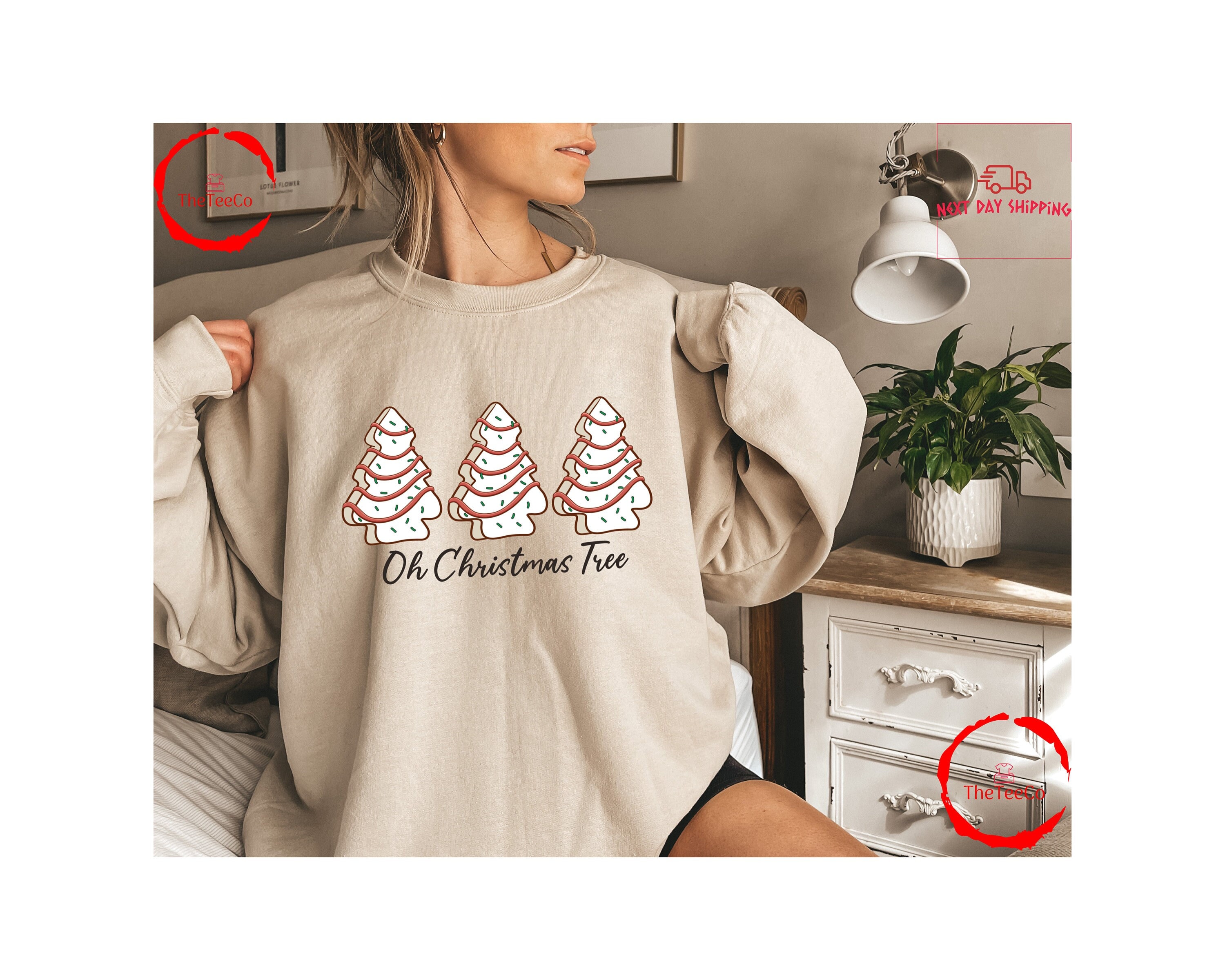 Oh Christmas Tree Sweatshirt, Christmas Cake Sweatshirt, Christmas Gift, Christmas Cute Sweatshirt, Funny Christmas Sweatshirt, Xmas gift