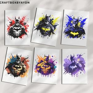 10 Batman Bundle  Png, Superhero Png, Batman Svg, Batman Clipart, Gift İdeas, Digital Download, High Quality File, PNG, Svg, T-shirt Designs