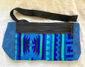 Blue Green Fanny Pack / Hip Bag